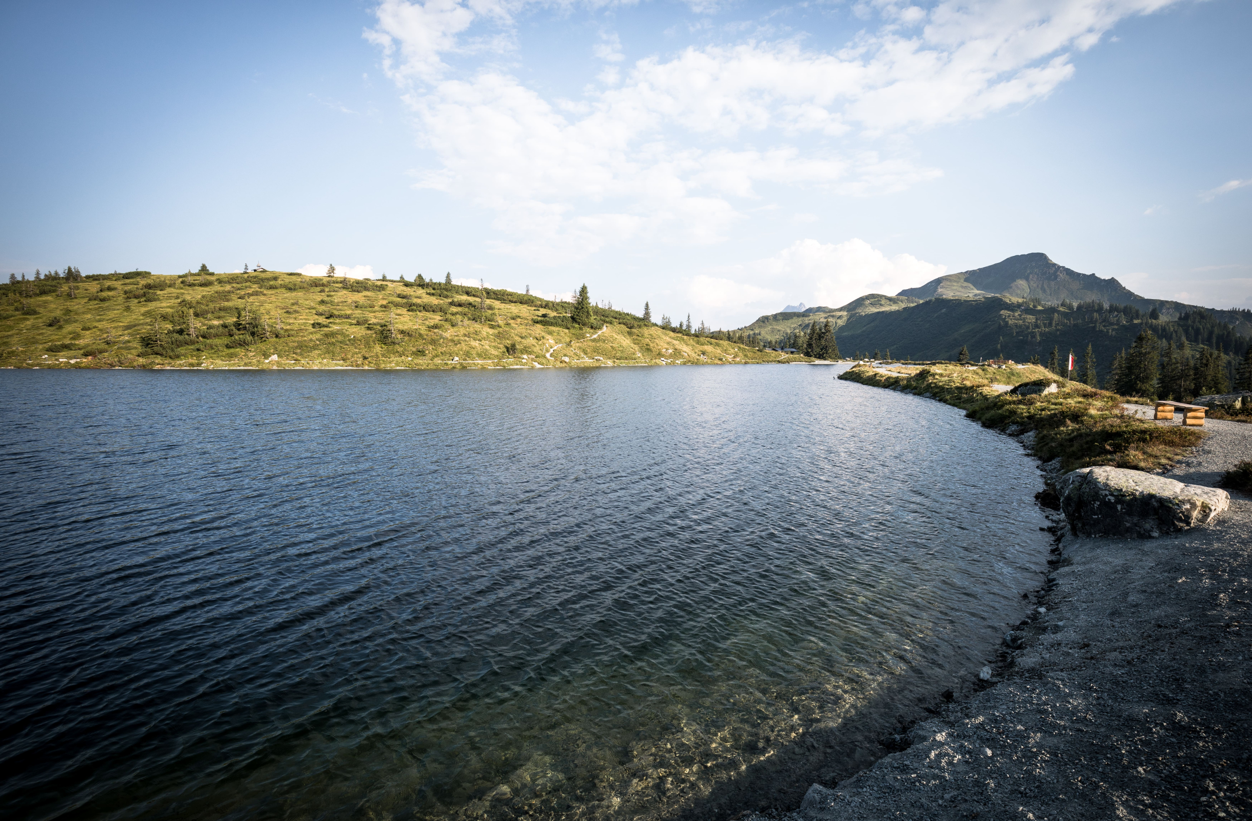 Aussicht auf den Kreuzjöchlsee