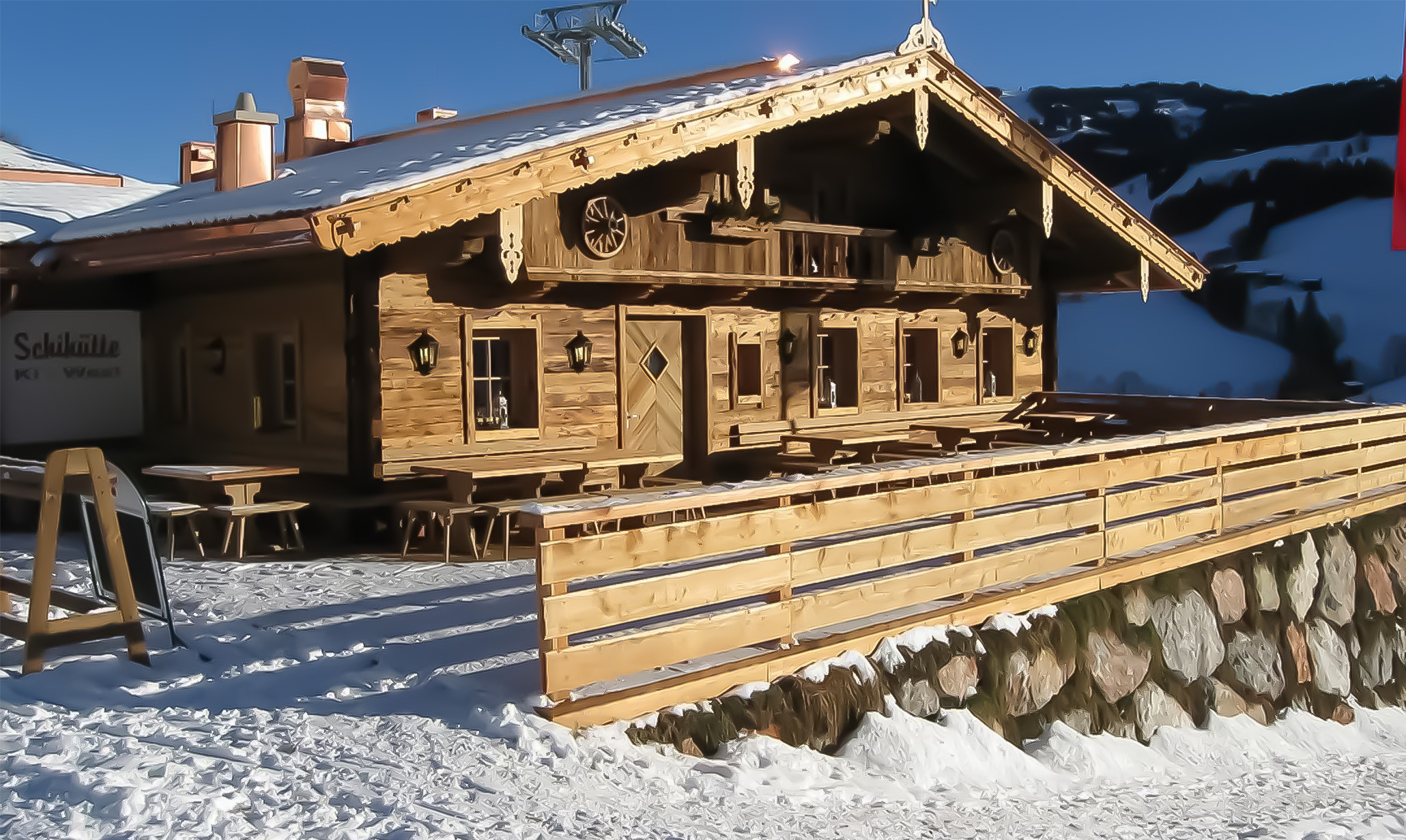 Aussenaufnahme Schihütte Ki-West